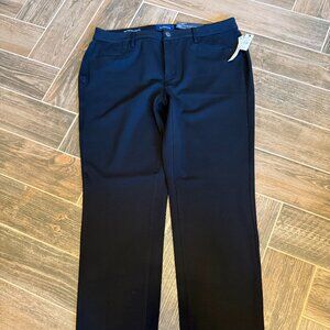 NWT Talbots Flawless High-Waist Straight Leg Black Pant - Size 14W